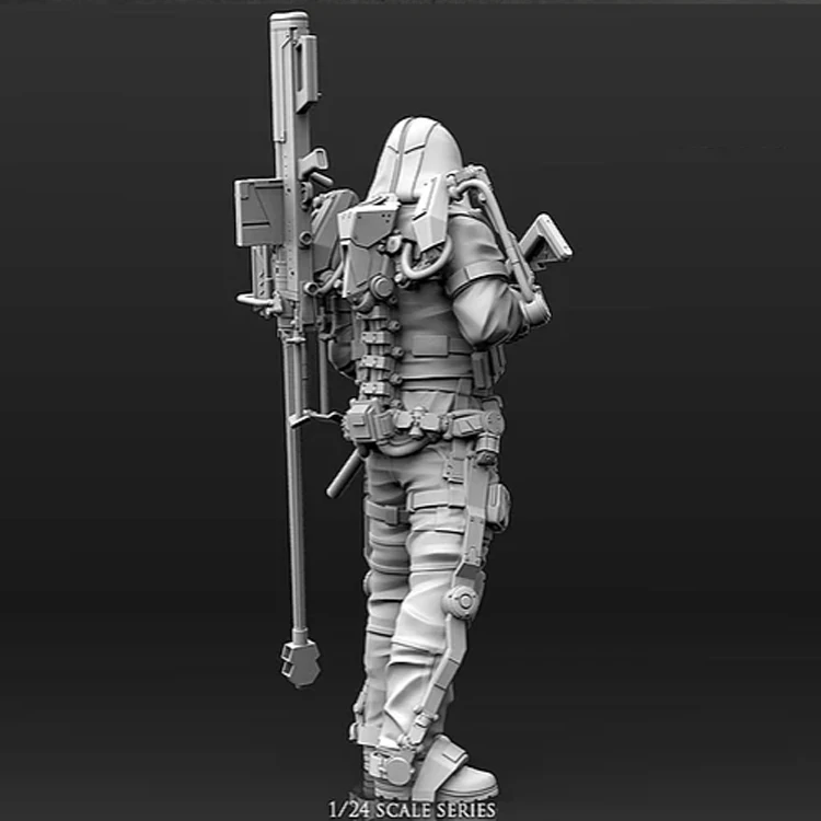 1/24 глушитель Bane, Смола Модель Рисунок GK, в разобранном виде и Неокрашенный комплект