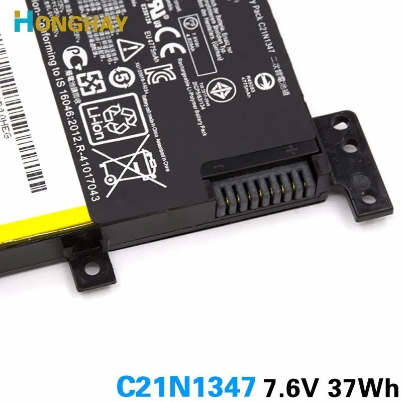 Honghay Новый C21N1347 Аккумулятор для ноутбука ASUS X555 X555LA X555LD X555LN A555L F555L F555LD F555 W519L X554L
