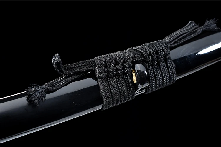 Handmade japanese katana real sword 1045 carbon steel blade samurai sowrds sharp edge props wooden sheath