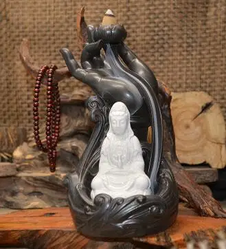 

Bergam ot Guanyin Buddha incense ornaments and creative Home Furnishing back burner craft gift ornaments