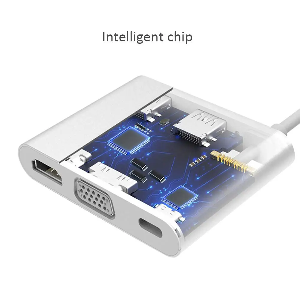 Док-станция type-C usb-концентратор, адаптер 4K HDMI порт док-станция