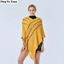 

Sweater Poncho Women Fashion Knitted Fringed Pullover Irregular Loose Batwing Tassel Cloak Cape Coat Spring Autumn Sueter Mujer