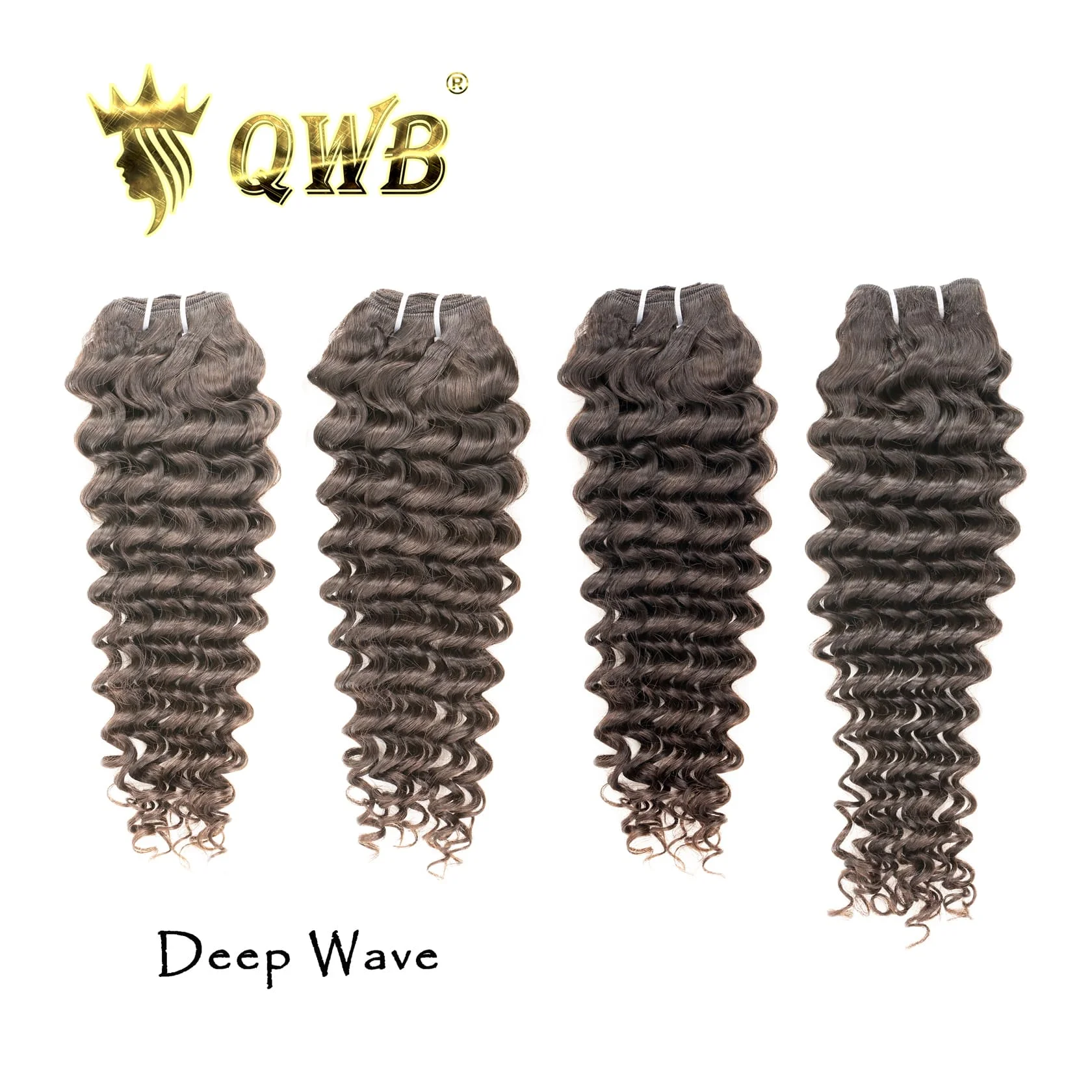 Human Hair Extension 4 Bundles Brazilian Deep Wave Curly