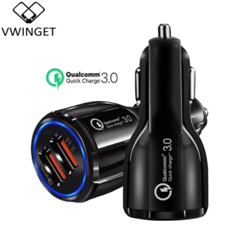 

Mini Car USB Quick Charger 3.0 Mobile Phone Charger 2 Port USB Fast Car Charger For IPhone 11 X7 X8 Samsung Tablet Car-Charger