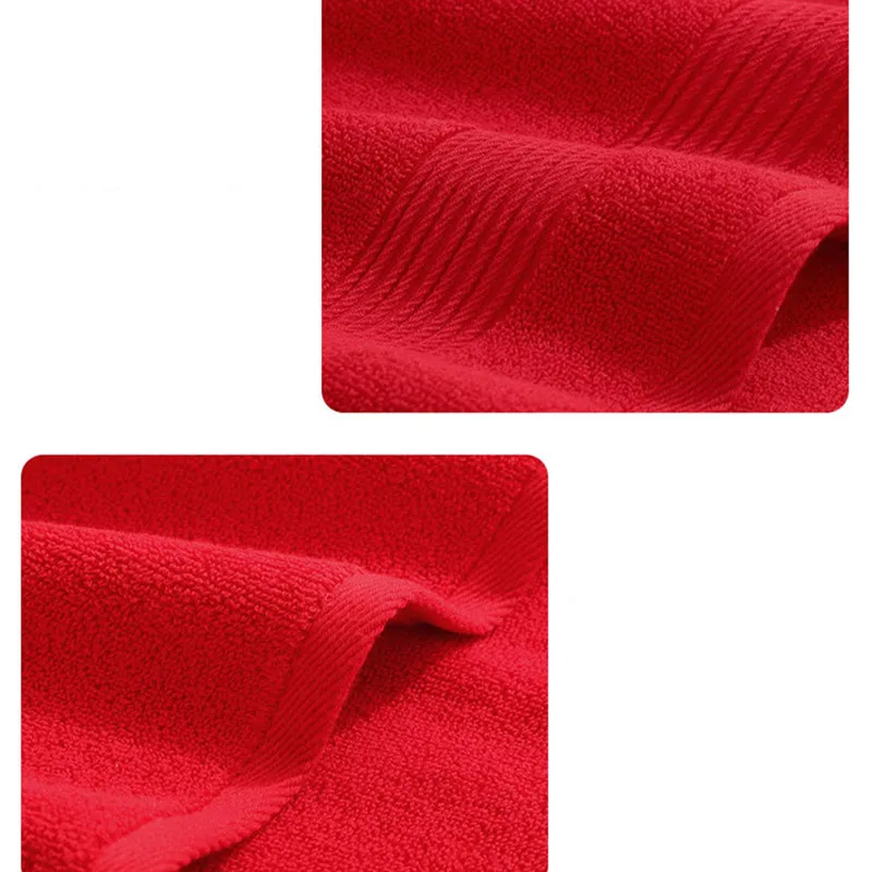 Red 35X75  High Quality New 100%   Adult Men women  Gift Water Absorption Home Bath Towel Face Towel 4