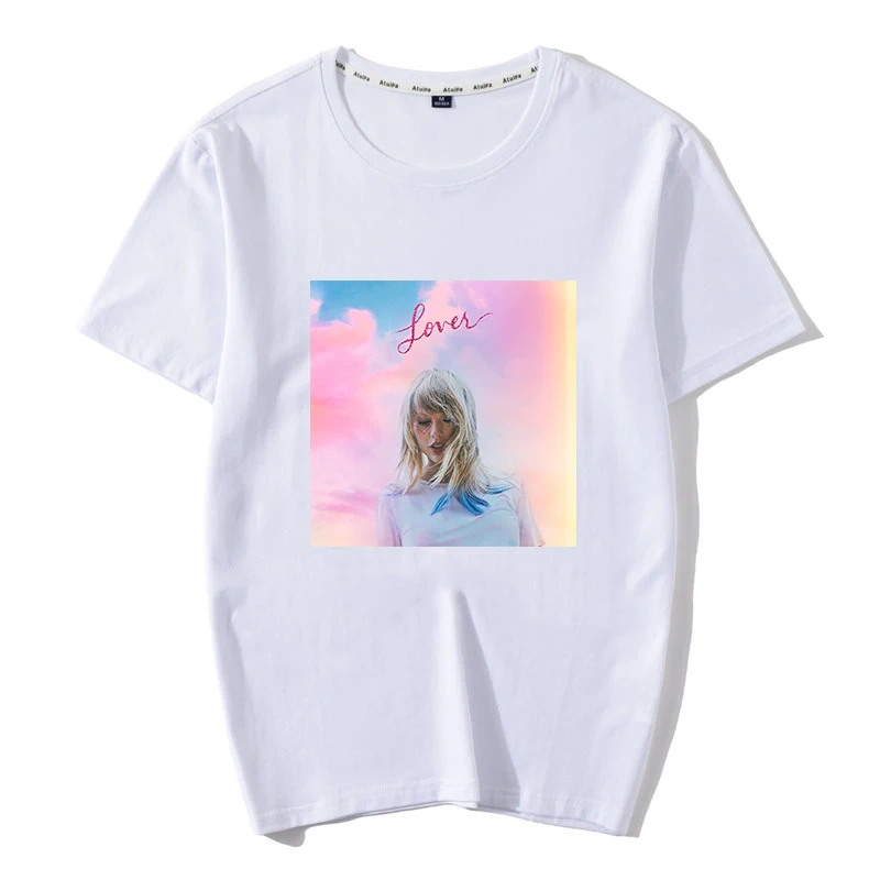 Новая хлопчатобумажная женская футболка хип-хоп стиль Taylor Lover Harajuku эстетика футболка Vogue Camiseta Mujer топы Повседневная футболка