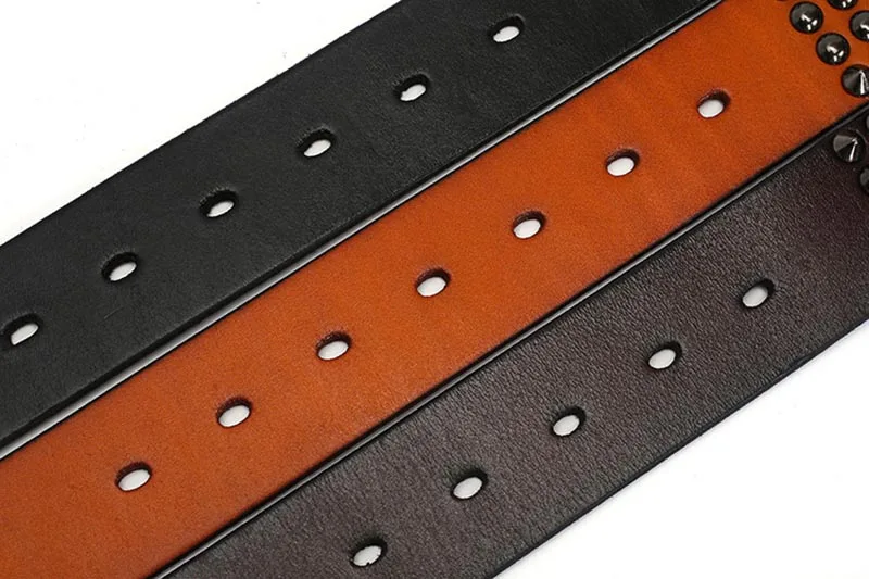 Deepeel 1 шт., 3,8 см* 110-125 см, Harajuku, первый слой, Воловья кожа, ремень для мужчин, Ретро стиль, пряжка, заклепки, украшение, дизайнерский кожаный ремень
