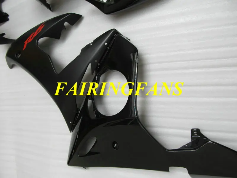 Мотоцикл обтекатель комплект для YAMAHA YZFR6 03 04 05 YZF R6 2003 2004 2005 YZF600 матовый глянцевый черный Обтекатели кузова+ подарки YJ46
