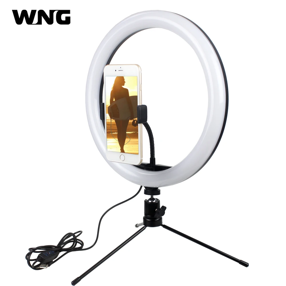 Диммируемый светодиодный кольсветильник ильник для фотосъемки 30 см 12 дюймов