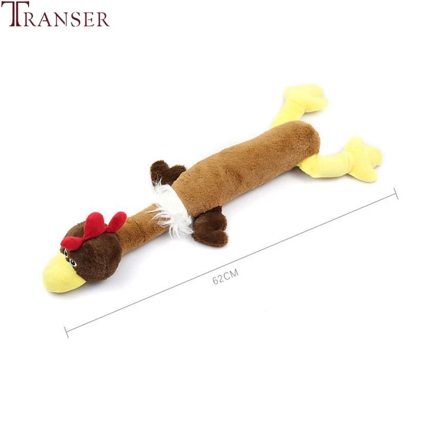 Transer Pet Products Soft Plush Long Body Turkey Mouse Dog Toy Outdoor Training Bite Squeaky Sound Pet Toys Gift Supply 9107