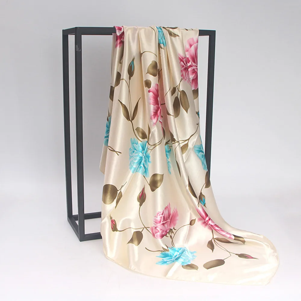 Весна Зима 90X90 см женский шарф с точечным принтом модный ретро женский многофункциональная шаль шарф Взрывные модели плюс#925