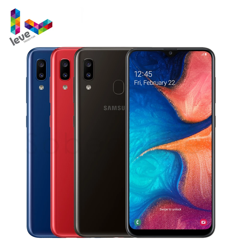 Разблокированный смартфон Samsung Galaxy A20 A205U A205F/DS мобильный телефон 1SIM-карта и