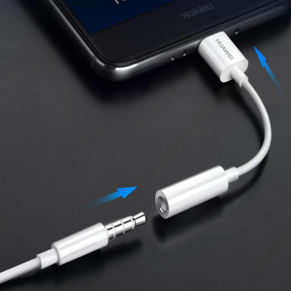 Huawei аудио кабель type C 3,5 Jack кабель для наушников USB C до 3,5 мм Наушники Адаптер для huawei P10 P20 pro mate 10 Pro 20