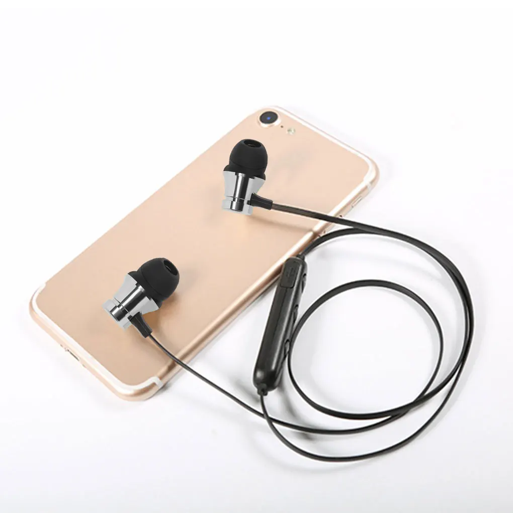 Магнитные Bluetooth беспроводные стерео наушники спортивная Гарнитура для iPhone samsung