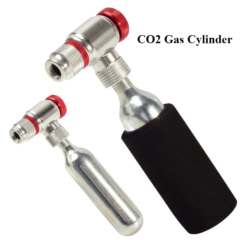 

Mini Hand Pump Head Bicycle For CO2 Bottle Schrader Presta Valve Fast inflatable Mountain Road Bike Air Inflator Accessories