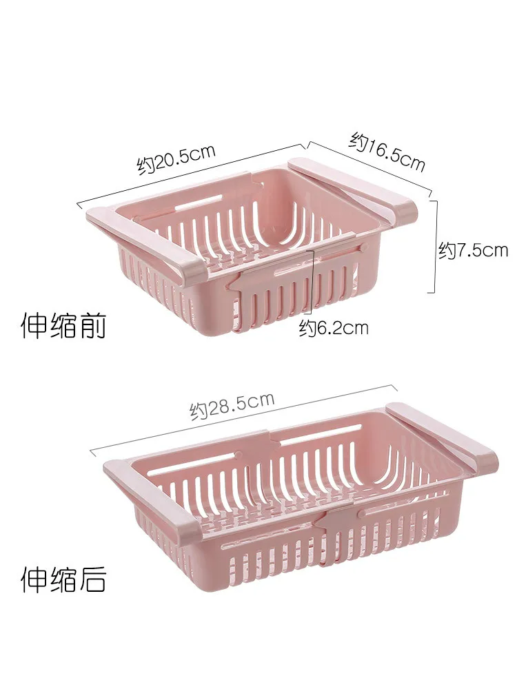 Refrigerator Drawer Hanging Racks Layered Storage Partitions Plastic Inner Compartment Internal Rack Storage Rack Wy1112
