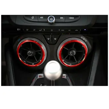 

Car Air Vent Trim Interior Inner Red Aluminum Alloy Cover For Chevrolet Camaro 2017+