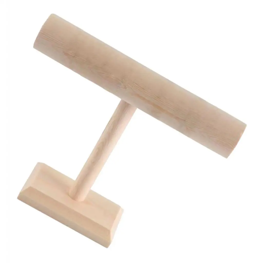 1x Bracelet Necklace Jewelry Show Display Stand Holder Rack Wood 1-Layer