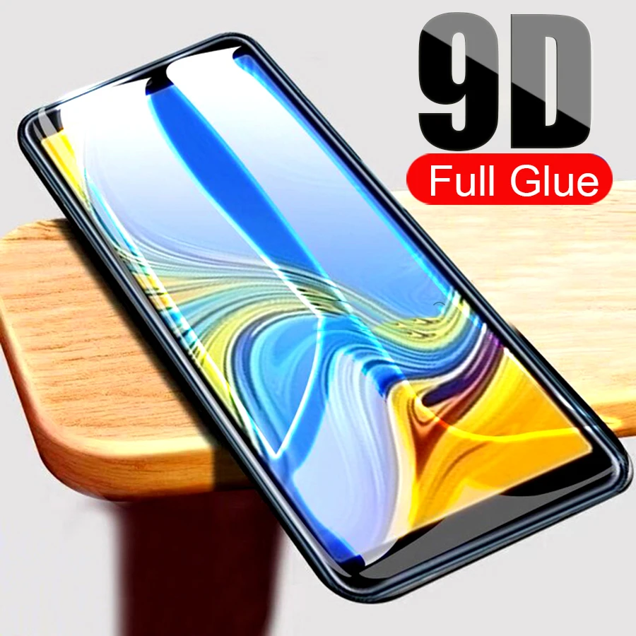 Защитное стекло 9D для samsung galaxy a8 a6 plus a7 2018 a530 a605 a600 a730 a750 | Мобильные телефоны и