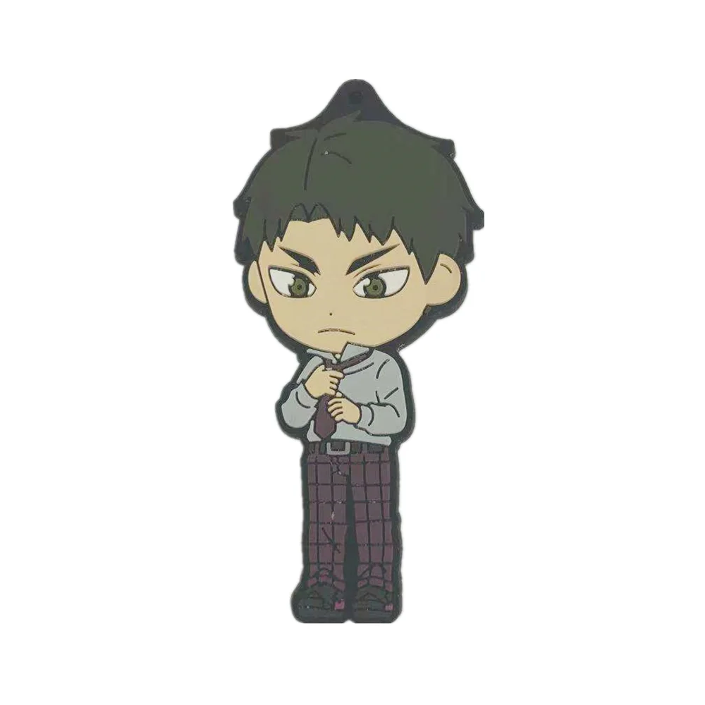 Аниме haikyuu Haikyuu! Резиновые ремни брелок для ключей гонки Косплей