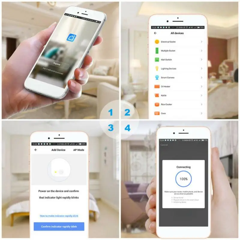 Умная розетка Tuya 16 А с мониторингом энергии Wi Fi совместима приложением Alexa Echo Google