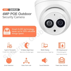Dahua – caméra de surveillance IP POE HD 4MP (IPC HDW4433C A), dispositif de sécurité sans fil, avec microphone intégré, IPC HDW4431C A DH 4433C A 