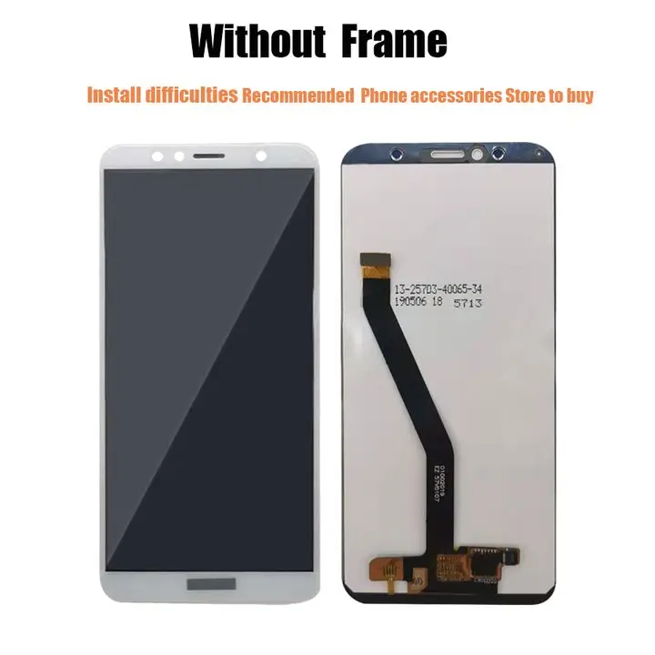 ЖК-дисплей PINZHENG AAAA для huawei Y6, сенсорный экран, дигитайзер, сменный ЖК-дисплей для huawei Y6, ЖК-экран S - Цвет: White no Frame