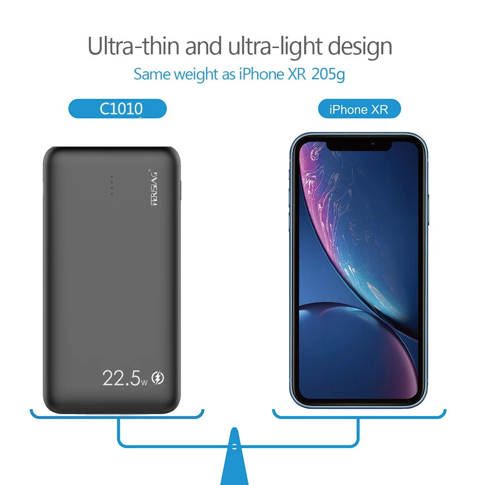 FERISING 5A VOOC Super Fast Charger 10000mah Power Bank USB Type C External Battery PD QC 3.0 Powerbank for Oneplus 6T 7 8 9 10 22 H75f10c2be0c8434290139f8c08ab1cfe3