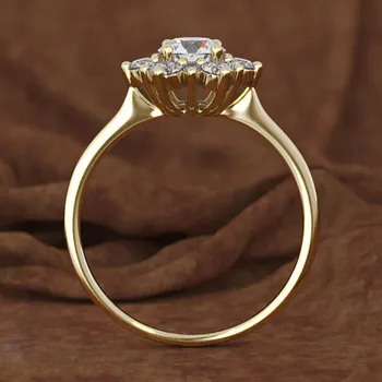 

NEW Women's Creative zircon snowflake ring ring Snowflake Zircon Ring Band Jewelry Gift Rings Size 5-11