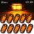 10ШТ 12V 24V LED Боковые Габаритные Огни Парковочные огни Предупреждающие Задние Фонари Авто Грузовик Прицеп Свет Янтарный Грузовик Аксессуары