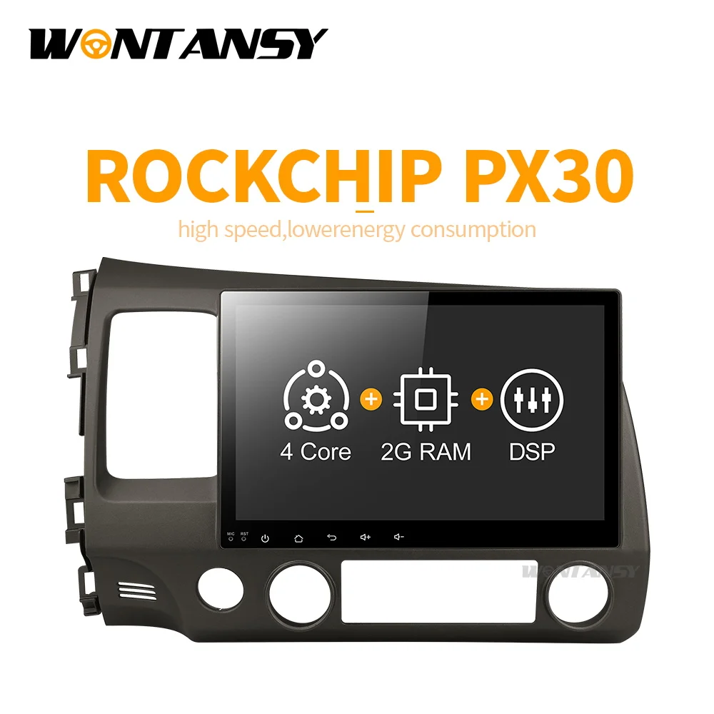 PX30 android 9 0 автомобильный dvd gps плеер для honda civic 2006 2011 с радио навигацией поддержка