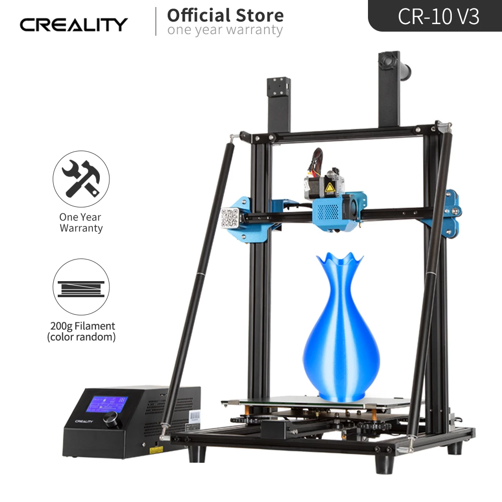 latest 3d printer Creality 3D CR-10 V3 3D Printer TMC2208 Silent Motherboard Resume Printing Taitan Direct Drive Large Size MW Power Supply best budget 3d printer