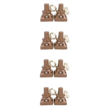 

8 Pack Solar Powered Wine Bottle Lights 20 LED Waterproof Copper Cork Shaped Lights for DIY Wedding Christmas Party Holiday
