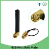 433MHz Antenna 2.5dbi SMA Male Connector folding 433 mhz antena waterproof directional antenne + 21cm RP-SMA/u.FL Pigtail Cable ► Photo 1/6