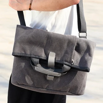 

2020 new men's shoulder bag outdoor canvas men's business leisure briefcase laptop men's bag