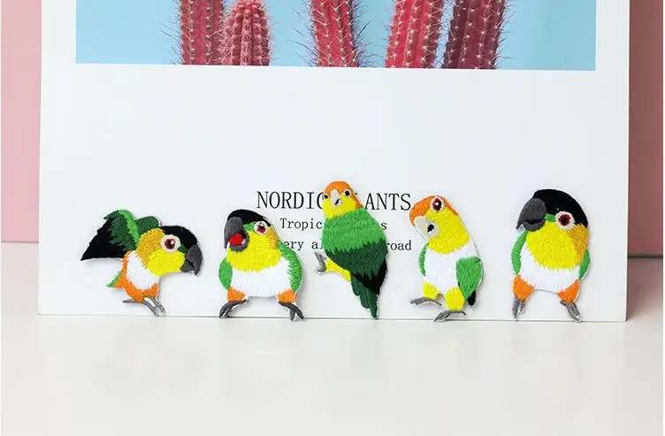 embroidery bird patches for clothes 6