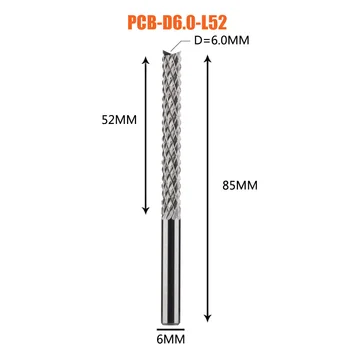 Solid Carbide Corn End mill Milling Cutter Bits D0.8, 1.0, 1.6, 1.8, 2.4, 3.1 PCB End Mill CNC Cutting Milling Tools 15