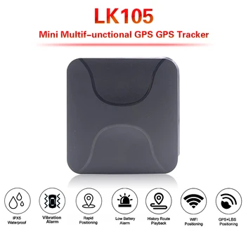 

LK105 Mini GPS Tracker For Children Tracking Locator Add 1400mAh Rechargeable Battery Long Standby With Geo-fence History Route