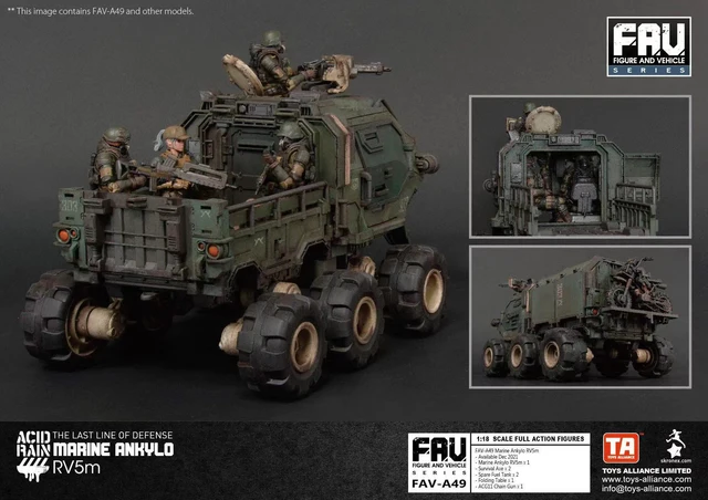 Acid Rain 1/18 Action Figure Vehicle FAV-A49 Marine Ankylo