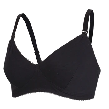 

Black Lace Nursing Bra Without Steel Ring Pregnant Women Underwear Ultra-Thin Comfortable Bra