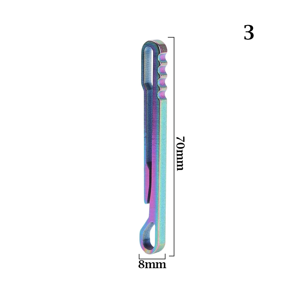 EDC титановый брелок для ключей легкая подвесная Пряжка Quickdraw открытый многофункциональный брелок инструмент креативный брелок для кемпинга клип - Цвет: 3