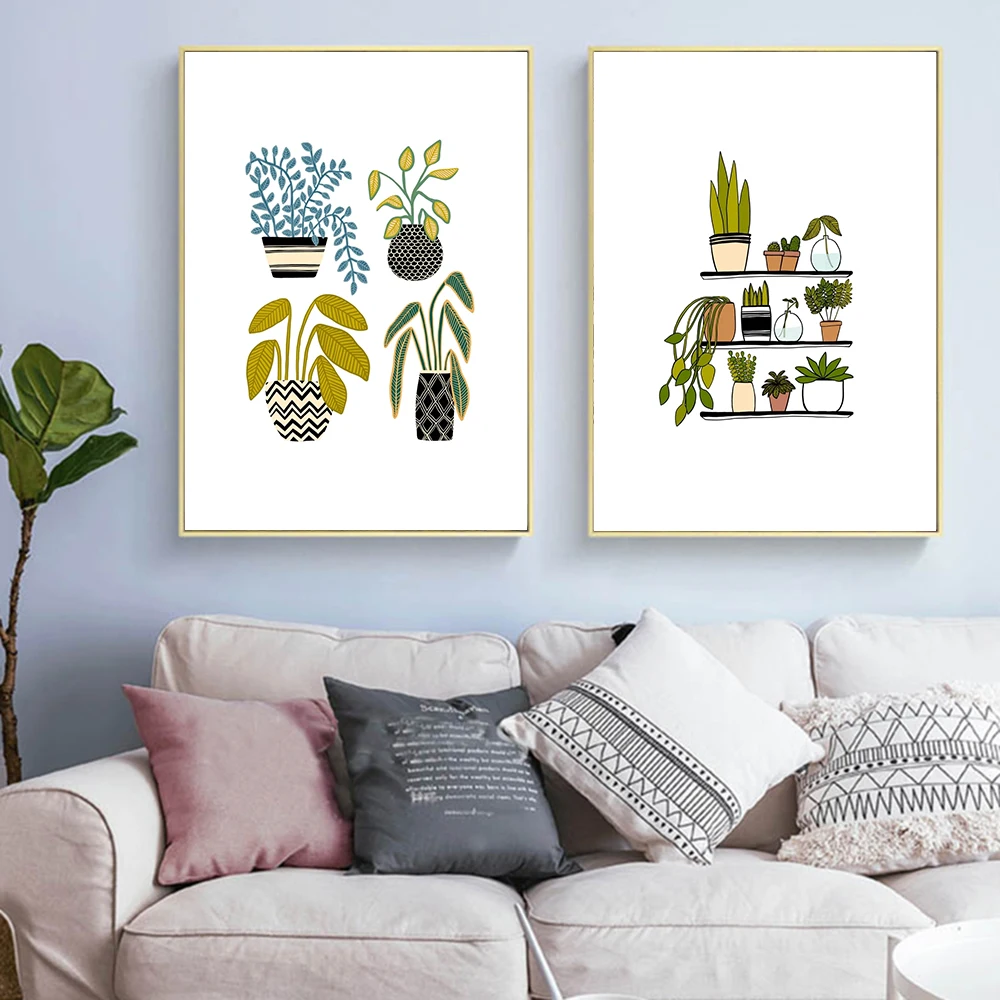 Simple-Shelves-Houseplants-Poster-Green-Potted-Plants-Decorative-Picture-Modern-Wall-Art-Paintings-for-Living-Room (2)