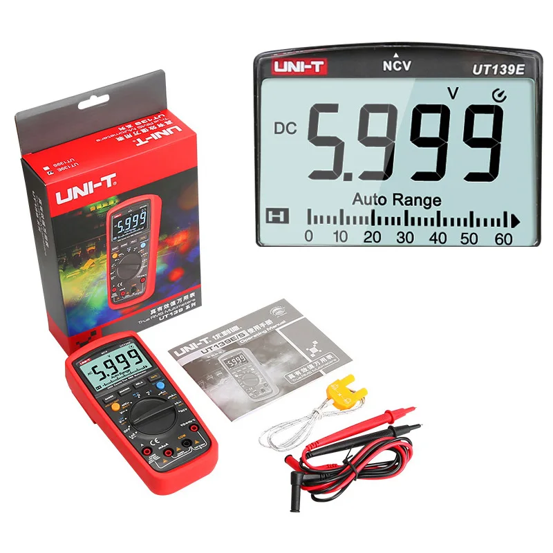 UNI-T Цифровой мультиметр UT139S UT139E UT139C UT139B UT139A True RMS LPF фильтр низких частот LoZ AC DC V Температура Res Freq тест
