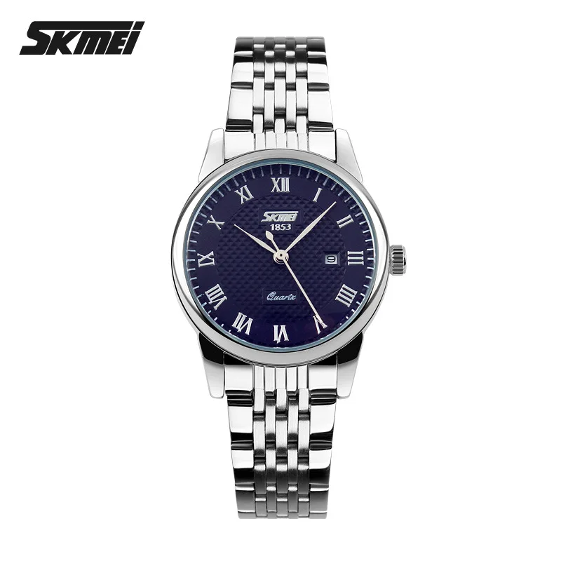 

Skmei 9058 Simple with Calendar Rome Measuring Couples Quartz Watch