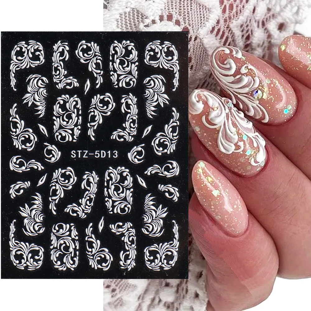 Nail Jewels 3D Nail Art Stickers Decals (Rose Gold Dreamcatchers) –  TweezerCo