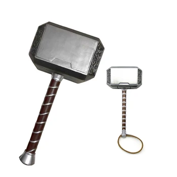 

1:1 Simulation The Endgame Thor Hammer Captain American Cosplay Superhero Weapon PU/metal Material Props 44cm/20cm