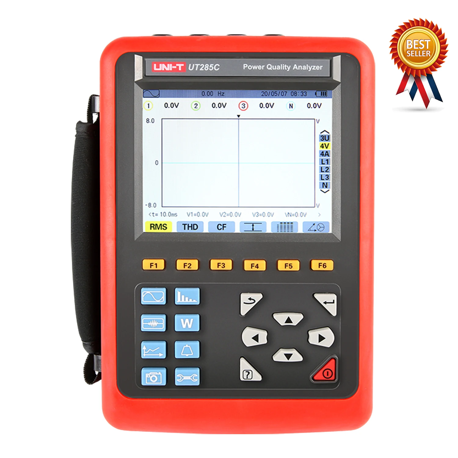 UNITUT285C3PhasePowerQualityAnalyzerHarmonicsPowerQuality