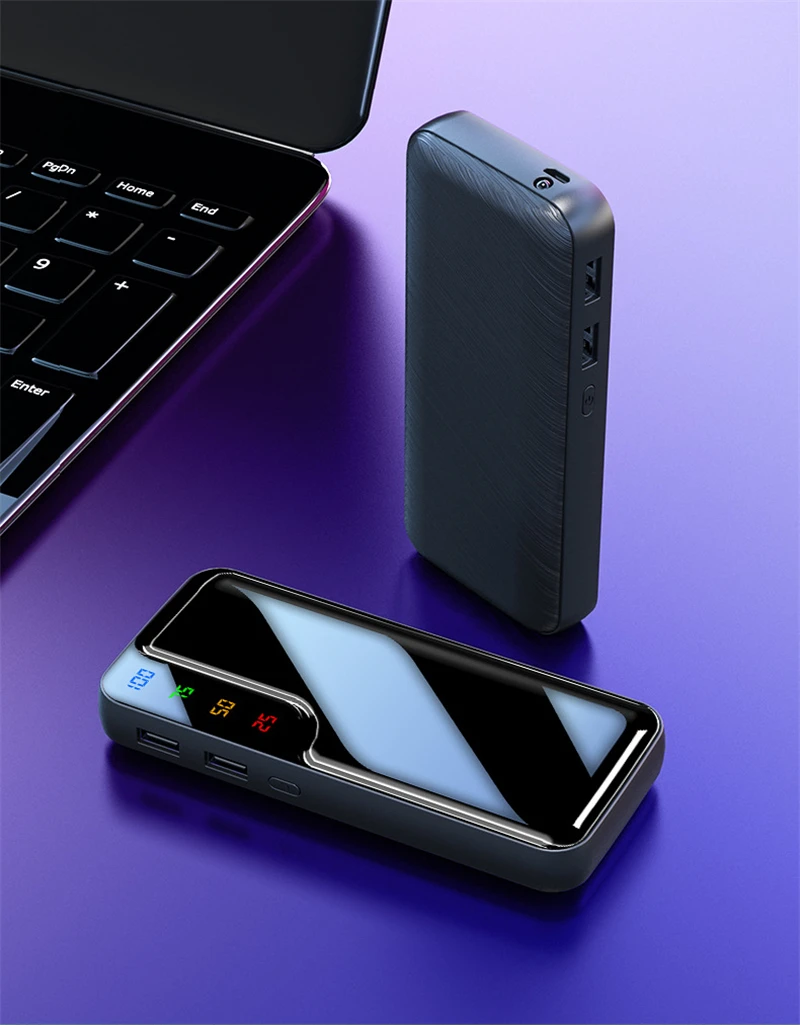 10000 мАч Внешний аккумулятор 5*18650 Battey внешний аккумулятор зарядное устройство двойной USB порт внешний аккумулятор повербанк портативный для iPhone 6 7 8 X Xiaomi