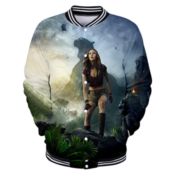 

2019 New designs Jumanji Baseball uniform Autumn Casual Harajuku Jumanji Baseball Jackets plus size for men streetwear