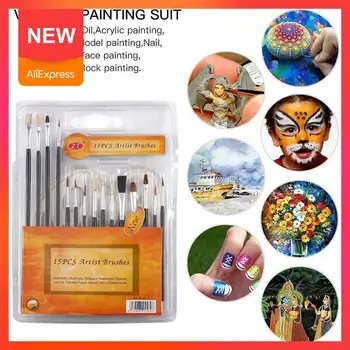 

15 Stks/set Artist Paint Brushes Set Professionele Penselen Thick Kid Large School Small Home Thin Activity P7S3